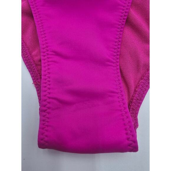 Good American Women's Fuchsia Pink Bikini Top XS/0 & High Rise Bottoms M/2 NWT - Picture 11 of 16